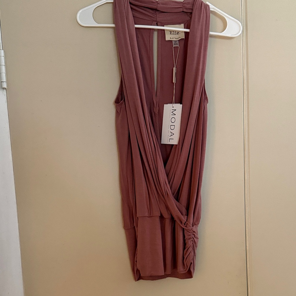 Elle Sleeveless top - Dusty Mauve